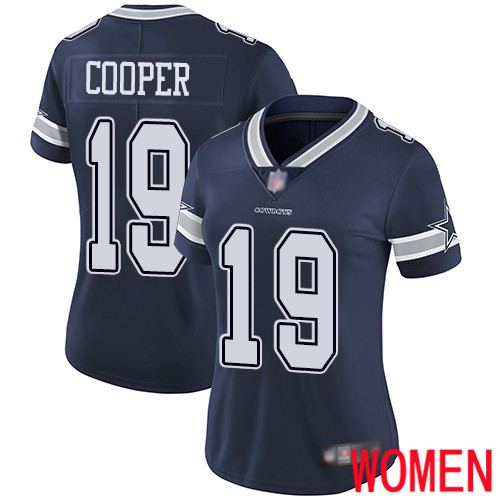 Women Dallas Cowboys Limited Navy Blue Amari Cooper Home #19 Vapor Untouchable NFL Jersey